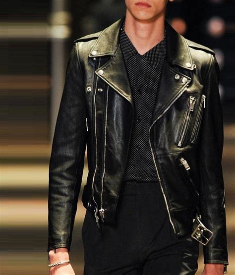 ysl leather brown jacket|ysl leather jacket dupe.